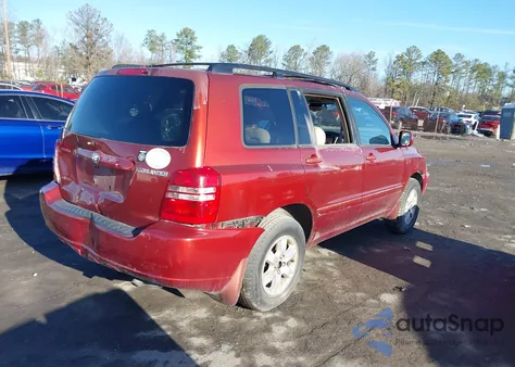 2001 Toyota Highlander from USA, damaged, VIN JTEHD21A310001960